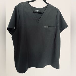 Jaanuu Women’s Black V-Neck Scrub Top